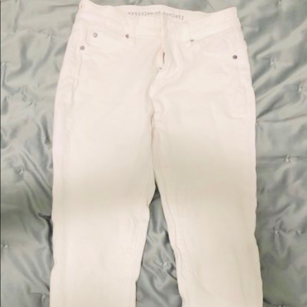 Articles of society white jeans